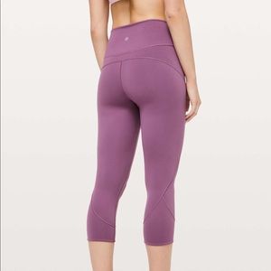 Lululemon Invigorate Crop - Vintage Plum